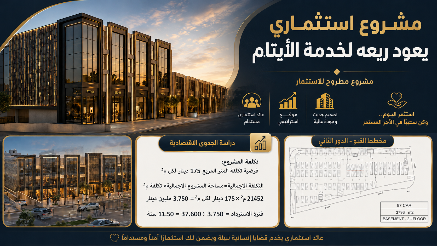استثمر في الخير – مشروع استثماري مستدام لدعم ورعاية الأيتام